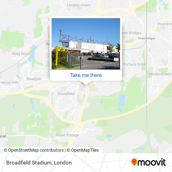 Broadfield Stadium map