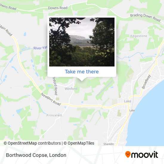 Borthwood Copse map