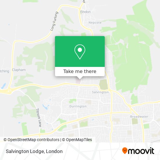Salvington Lodge map