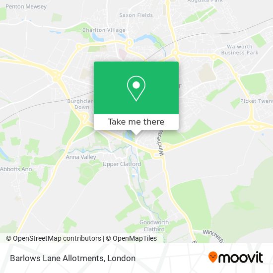 Barlows Lane Allotments map