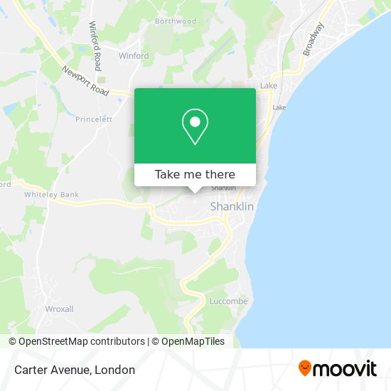 Carter Avenue map