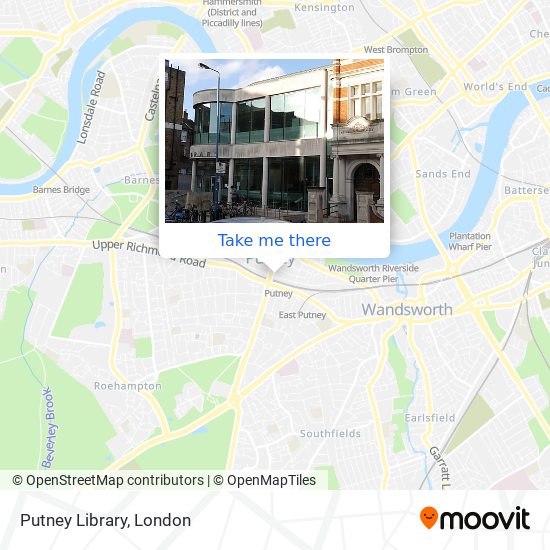 Putney Library map