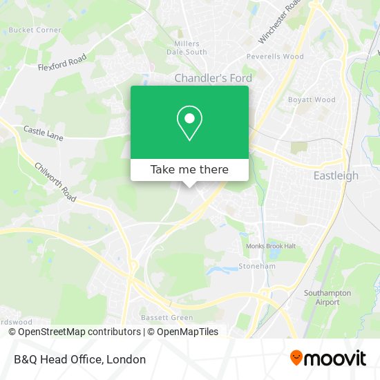 B&Q Head Office map