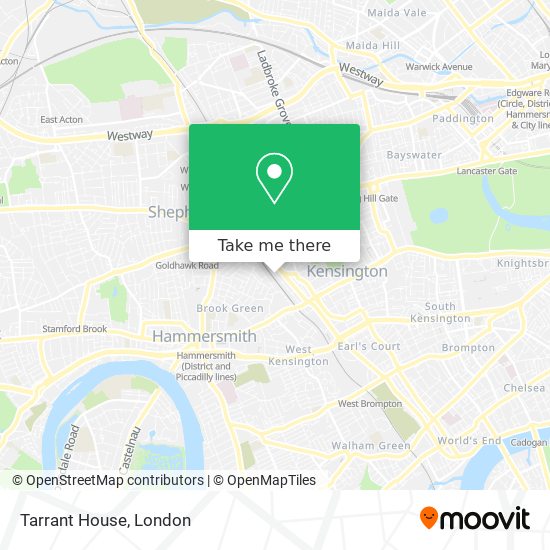 Tarrant House map