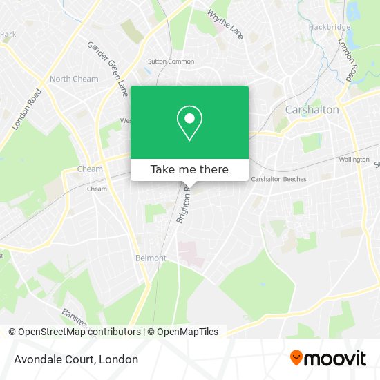 Avondale Court map
