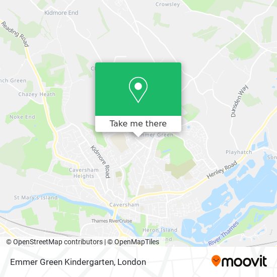 Emmer Green Kindergarten map