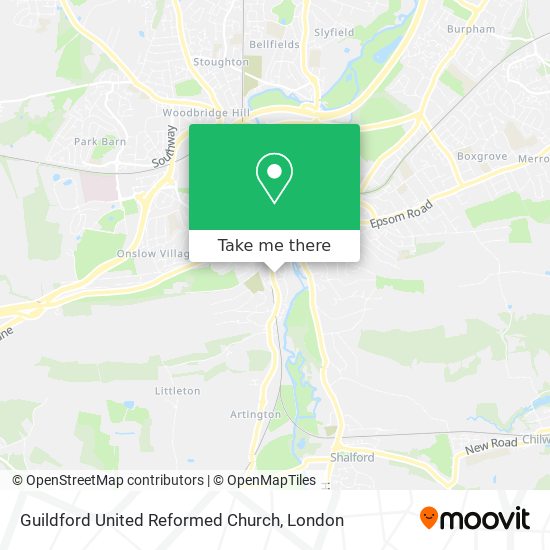 Guildford United Reformed Church map