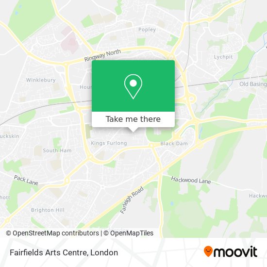 Fairfields Arts Centre map