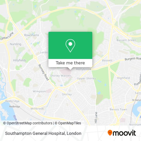 Southampton General Hospital map