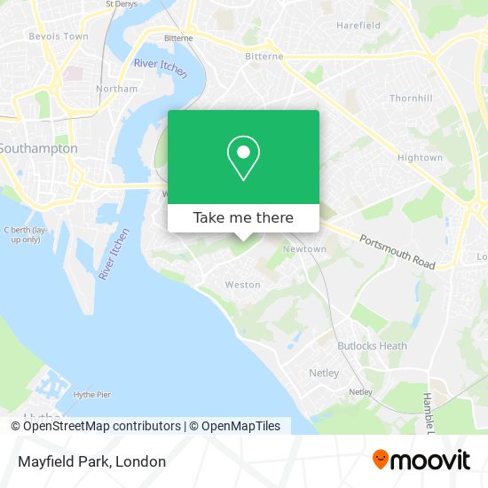 Mayfield Park map