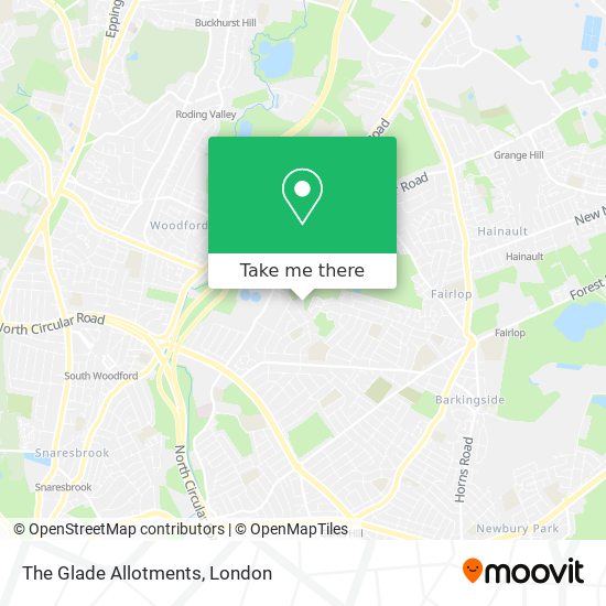 The Glade Allotments map
