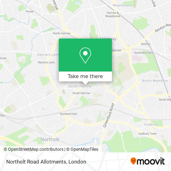 Northolt Road Allotments map