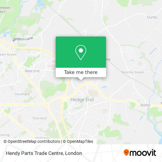Hendy Parts Trade Centre map