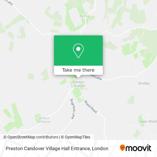 Preston Candover Village Hall Entrance map
