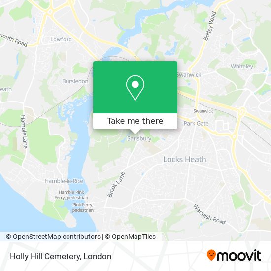 Holly Hill Cemetery map