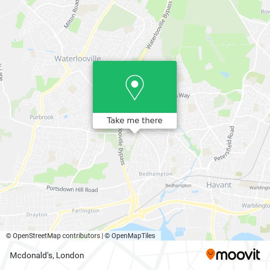 Mcdonald's map