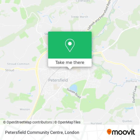Petersfield Community Centre map