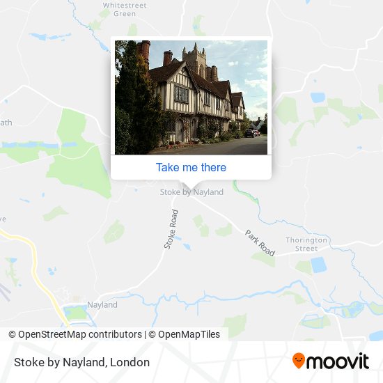 Stoke by Nayland map