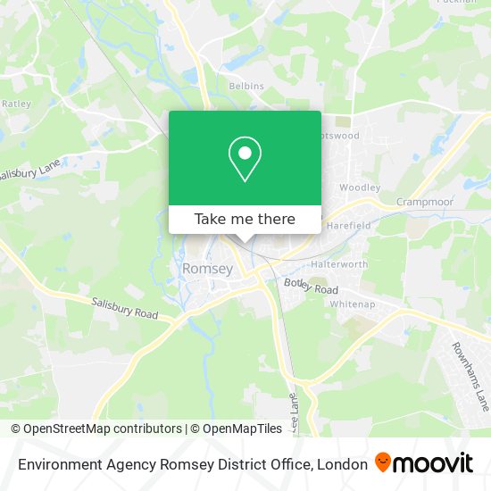 Environment Agency Romsey District Office map