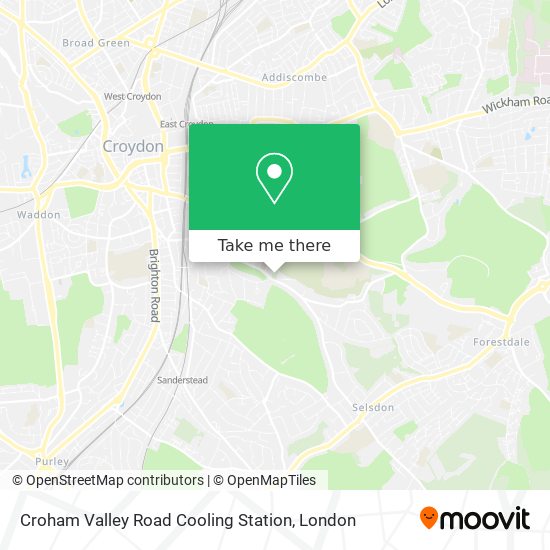 Croham Valley Road Cooling Station map