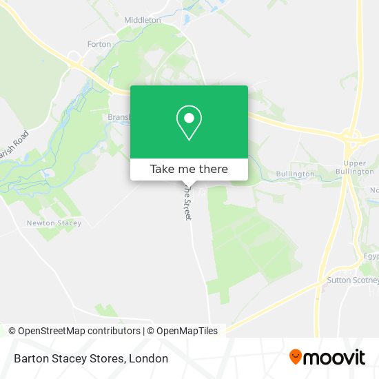Barton Stacey Stores map
