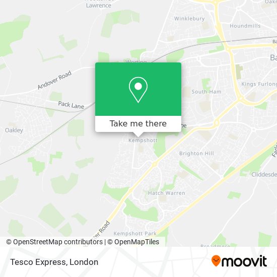 Tesco Express map