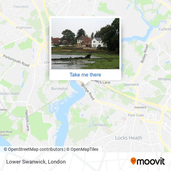 Lower Swanwick map