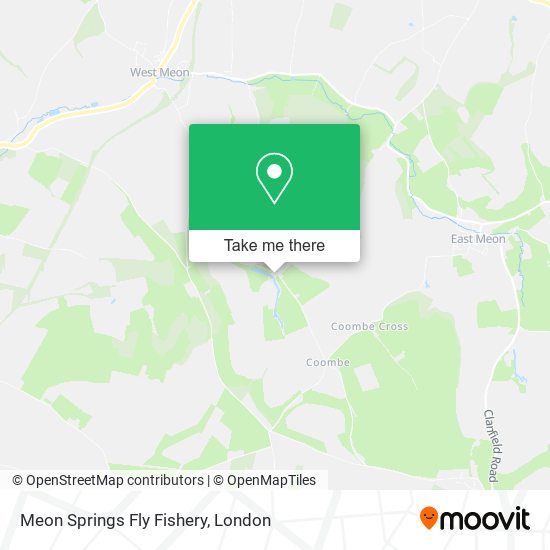 Meon Springs Fly Fishery map