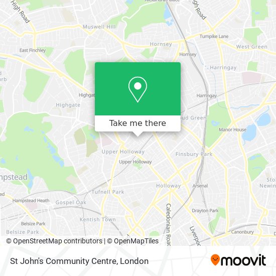 St John's Community Centre map