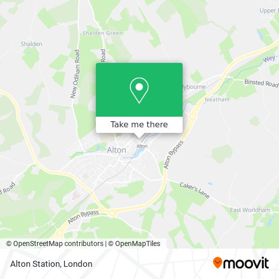 Alton Station map