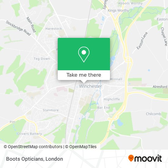Boots Opticians map