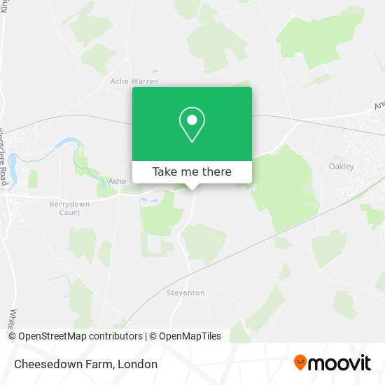 Cheesedown Farm map