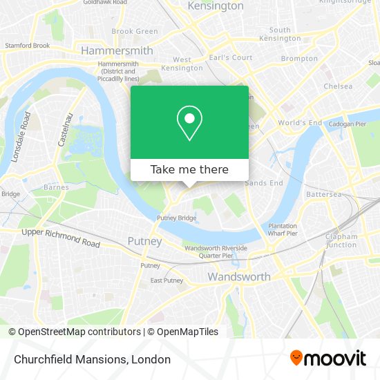 Churchfield Mansions map