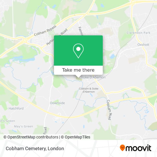 Cobham Cemetery map