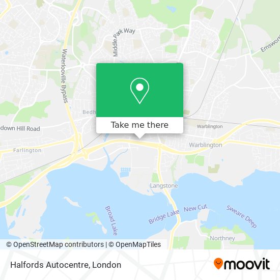 Halfords Autocentre map