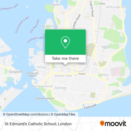 St Edmund's Catholic School map