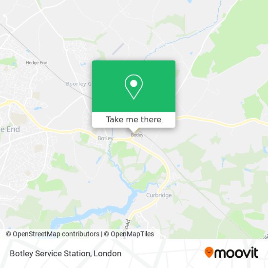 Botley Service Station map