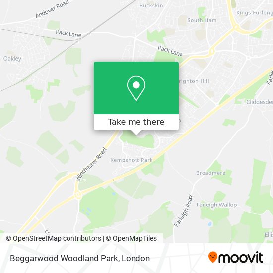 Beggarwood Woodland Park map