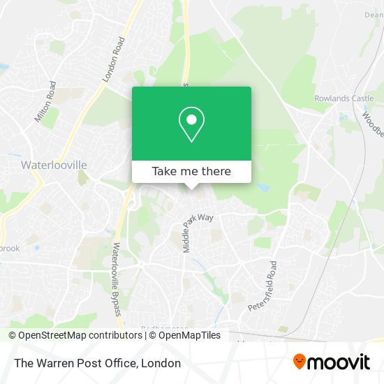 The Warren Post Office map