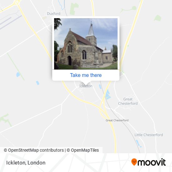 Ickleton map
