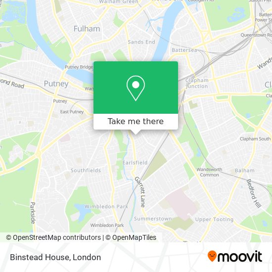 Binstead House map