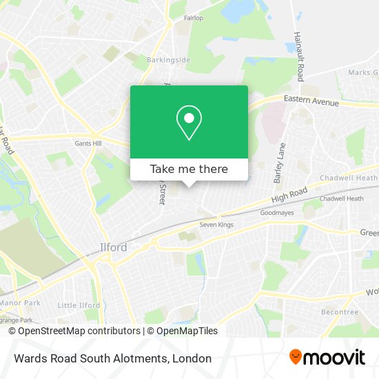 Wards Road South Alotments map