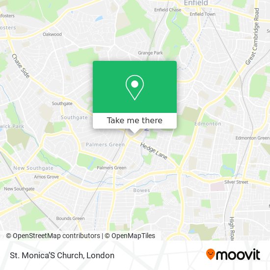 St. Monica’S Church map
