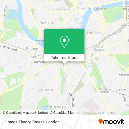 Orange Theory Fitness map