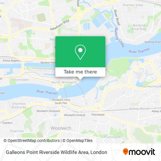 Galleons Point Riverside Wildlife Area map