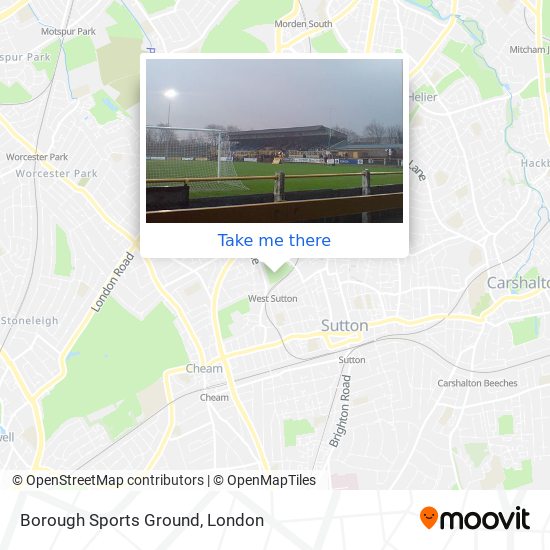 Borough Sports Ground map