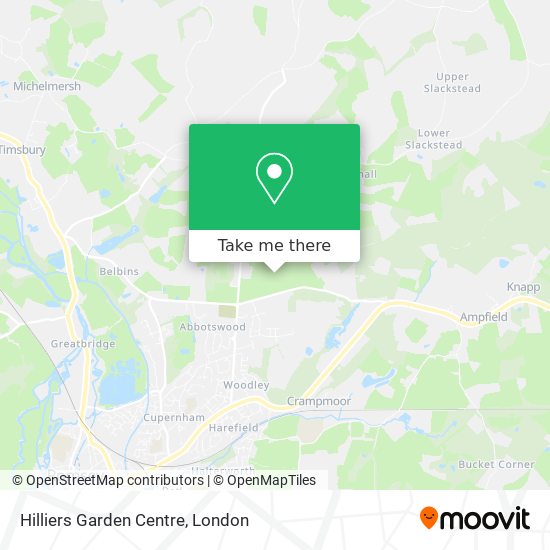 Hilliers Garden Centre map