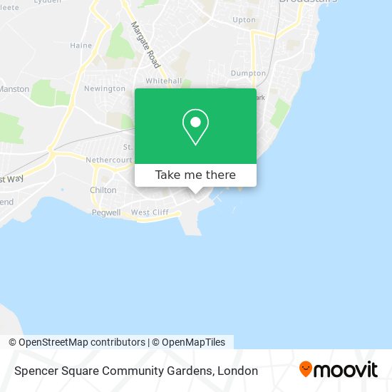 Spencer Square Community Gardens map