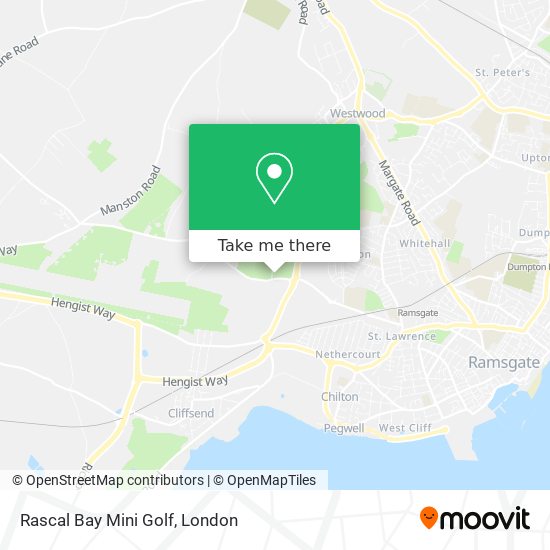 Rascal Bay Mini Golf map