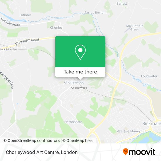 Chorleywood Art Centre map
